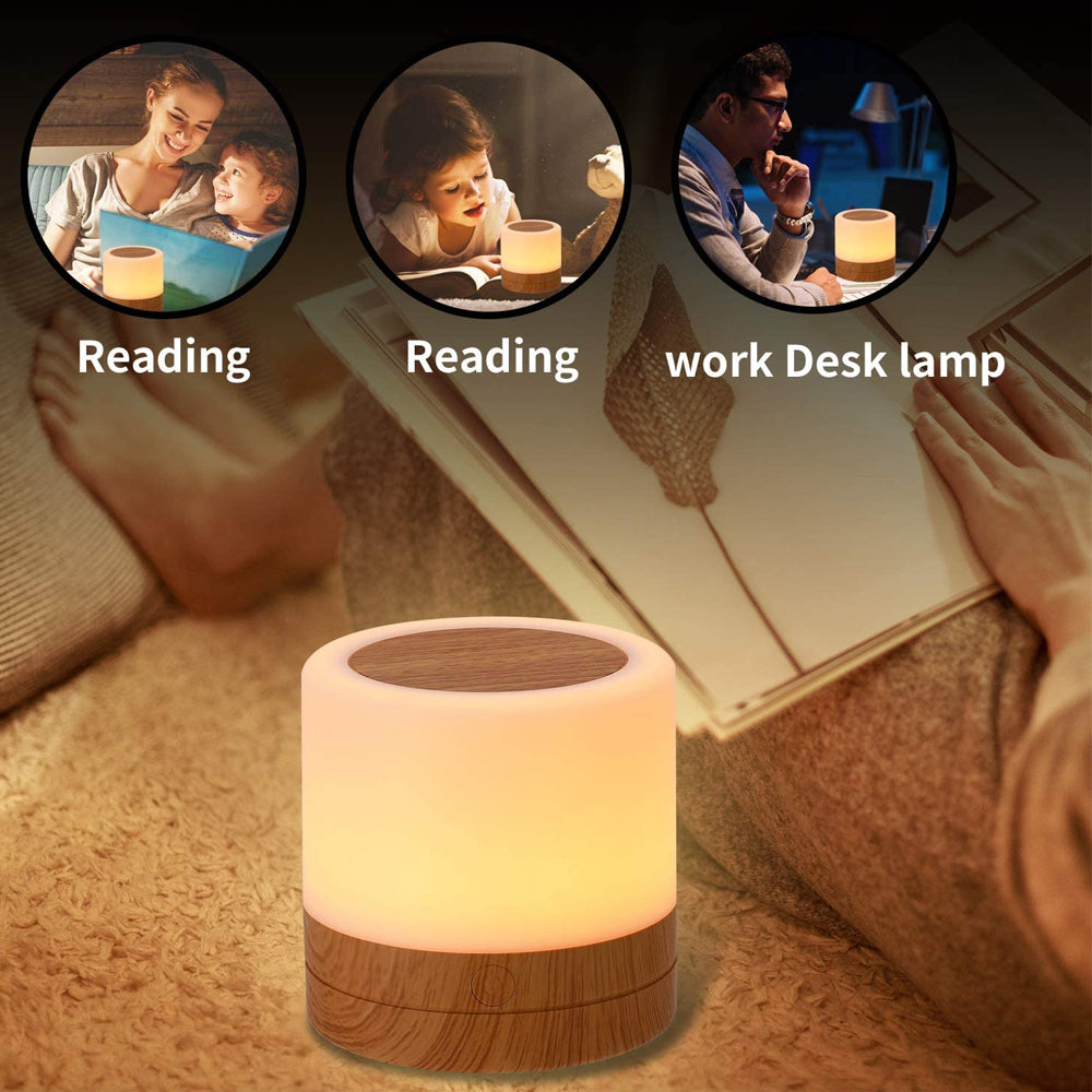 USB Charging Portable Remote Controlled Touch Lamp Night Light