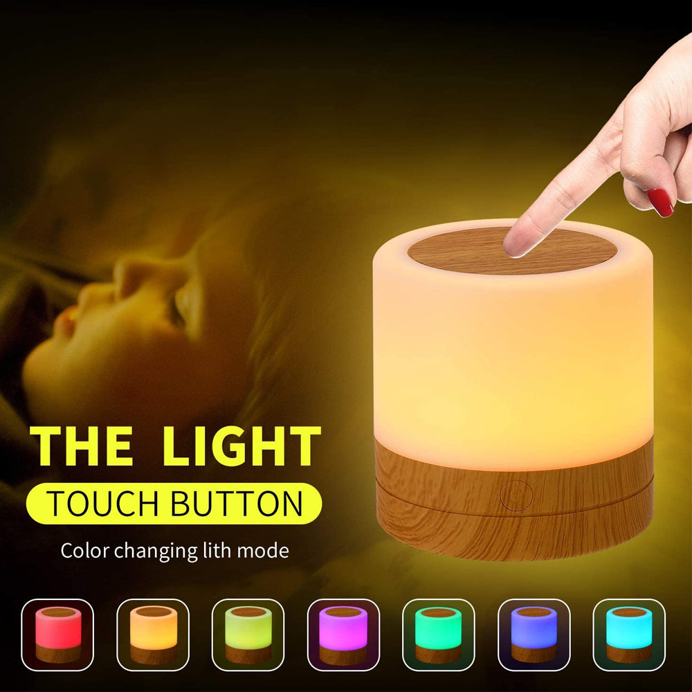 USB Charging Portable Remote Controlled Touch Lamp Night Light