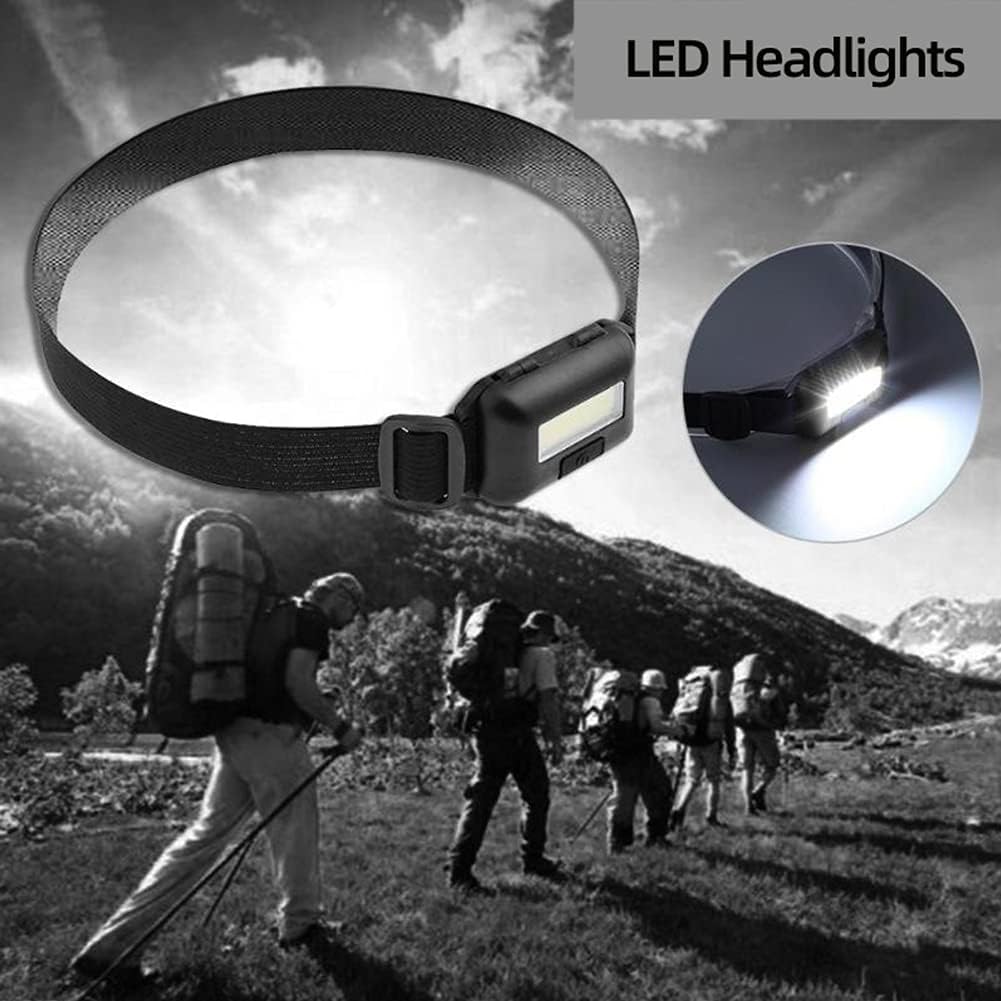 Camping Led Mini Headlights Portable Cob Headlamps Waterproof Head Front Light With 3 Switch Modes Led Lights Head Light