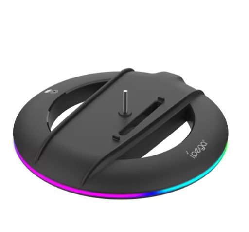 PS5 Slim/Pro Vertical Cooling Stand – RGB Light Anti-Slip Base