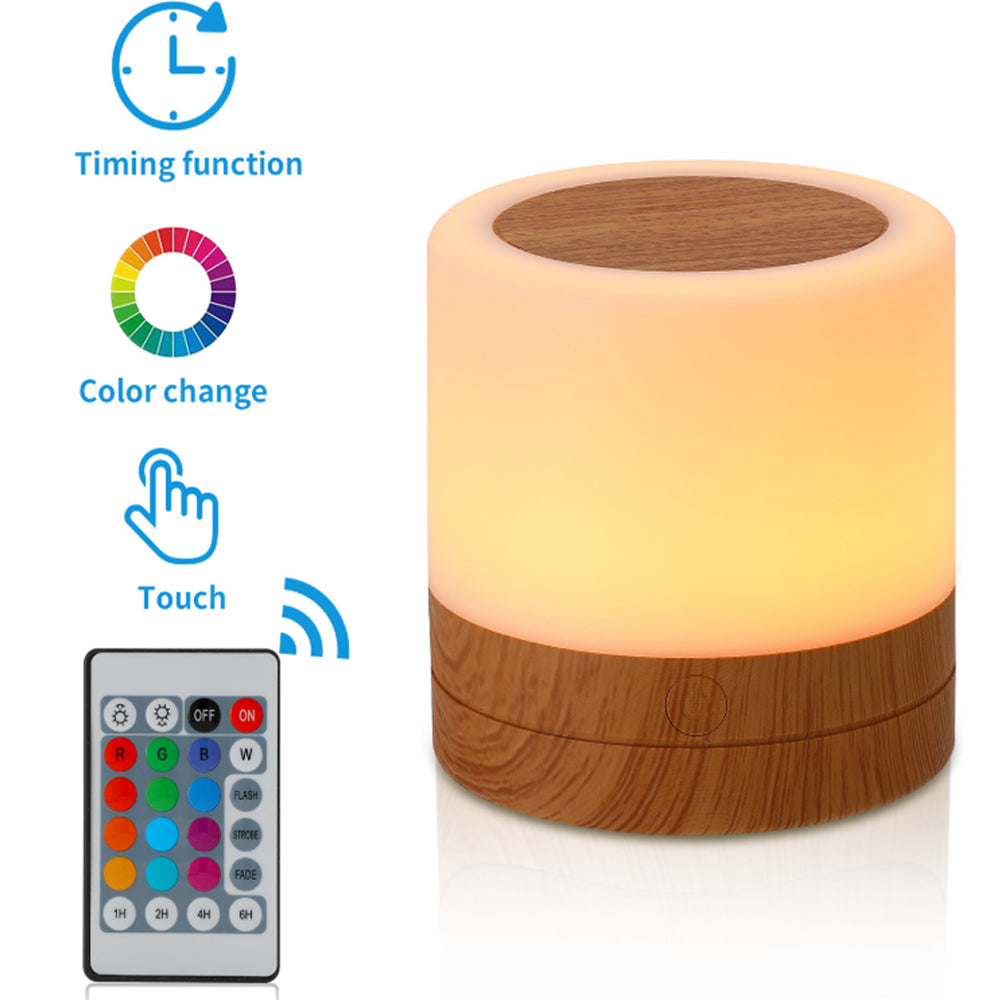 USB Charging Portable Remote Controlled Touch Lamp Night Light