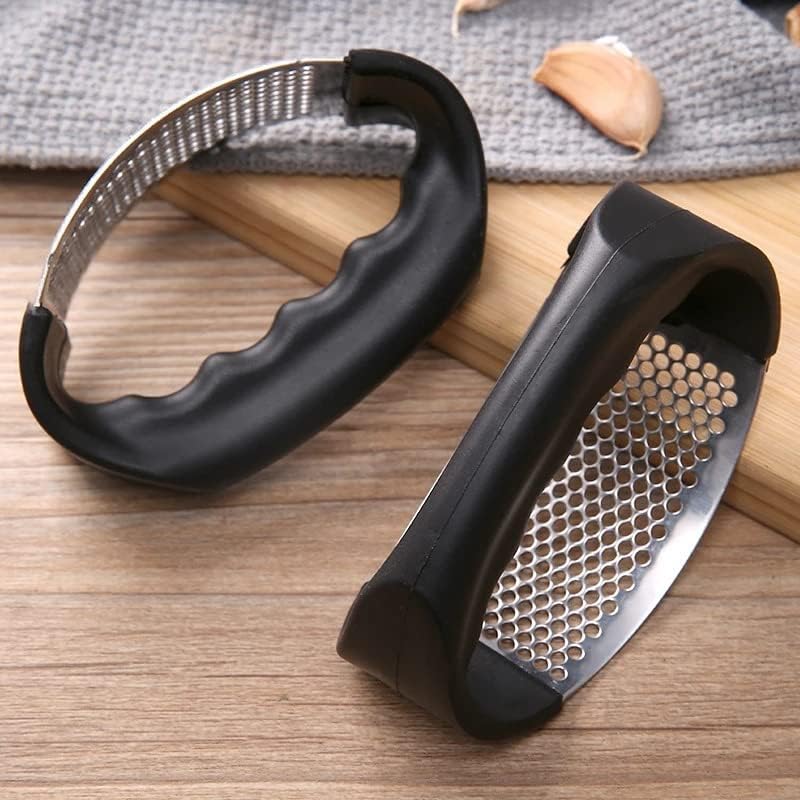Stainless Steel Garlic Press Crusher – Manual Garlic Mincer Kitchen Tool
