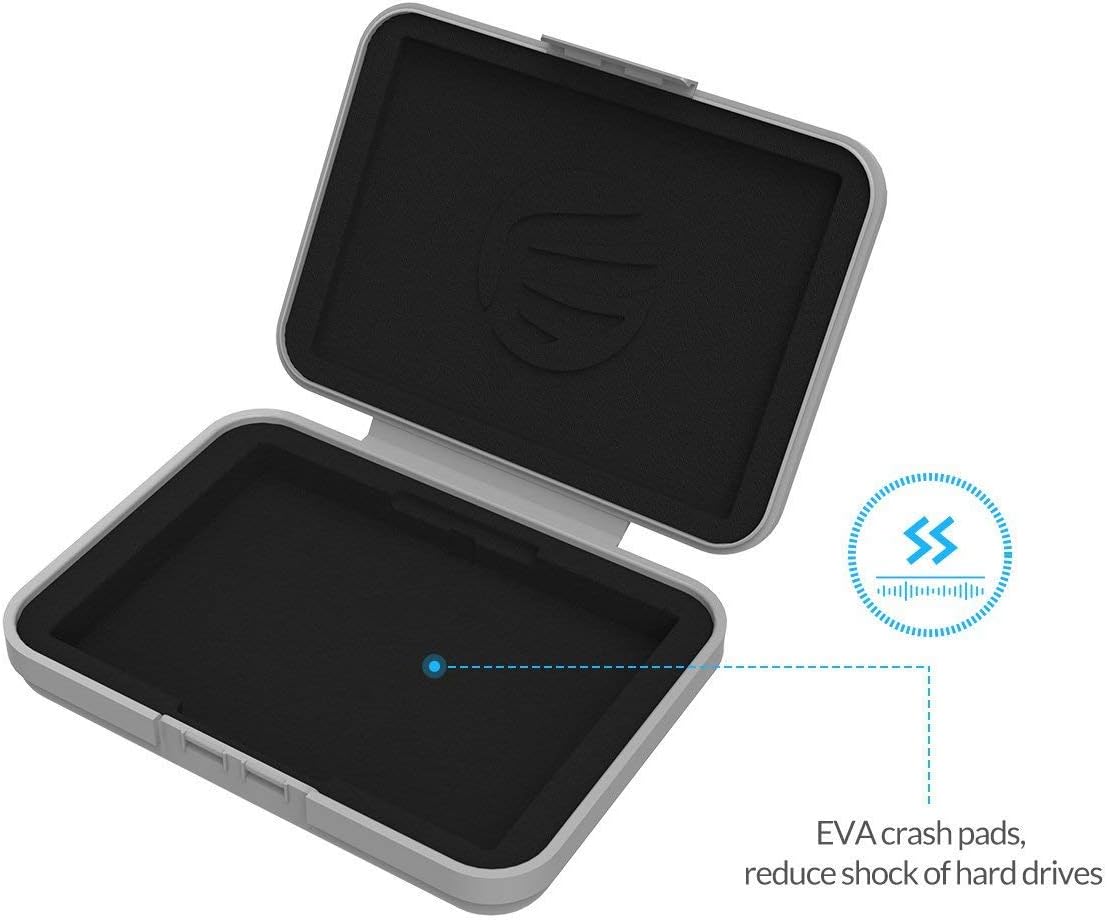ORICO 3.5" inch HDD Protective Case SATA Protector Storage Box Dust-proof Waterproof HD Bag Portable Caddy Hard Drive Cover- Gray
