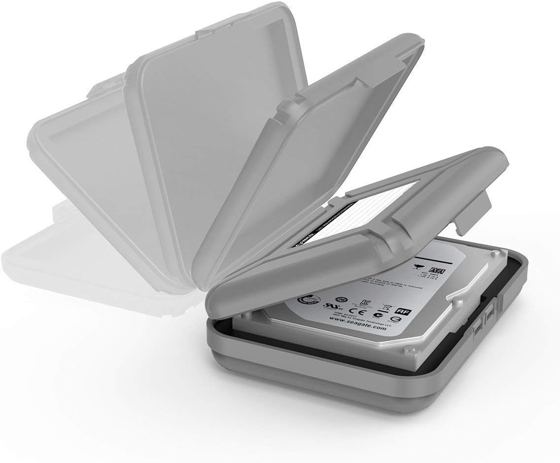 ORICO 3.5" inch HDD Protective Case SATA Protector Storage Box Dust-proof Waterproof HD Bag Portable Caddy Hard Drive Cover- Gray