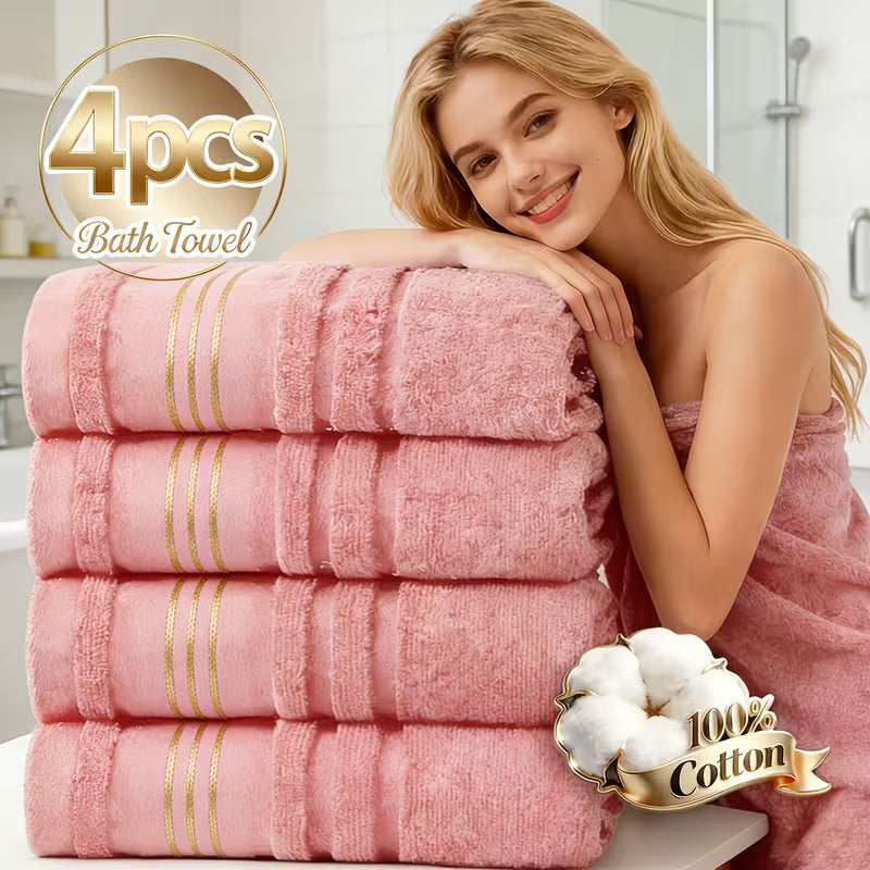 4pack Egyptian cotton towel set by Anfora