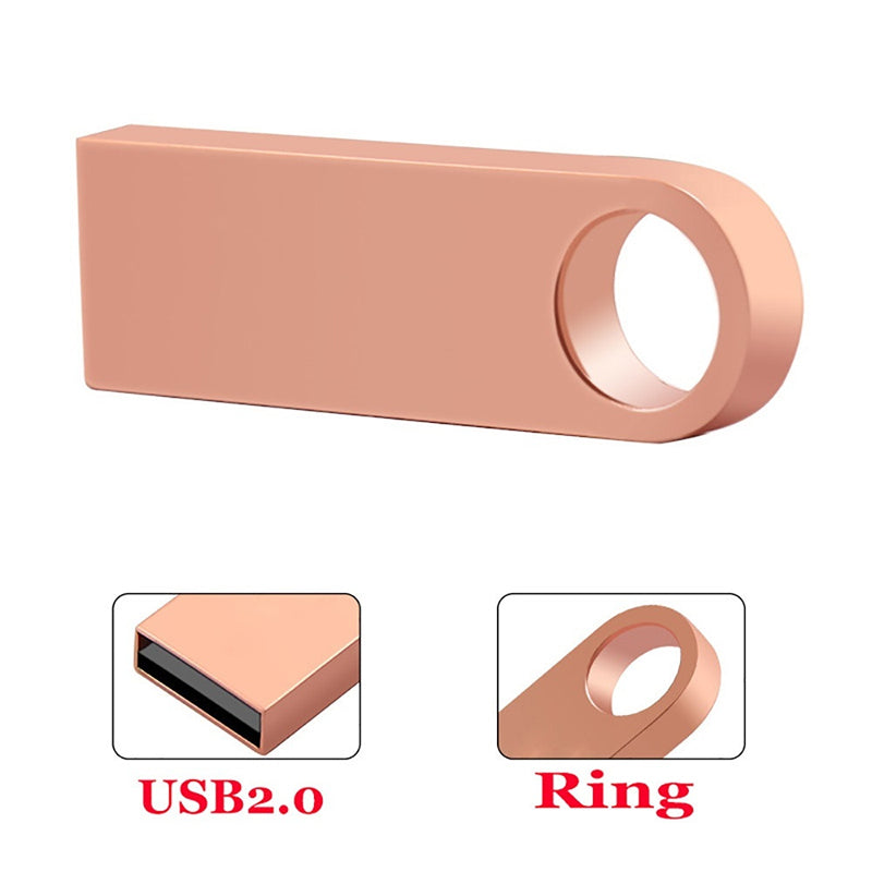 High-Speed Metal USB 2.0 Flash Drive Mini Pen Drive - 16GB