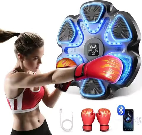 Intelligent Music Boxing Trainer Electronic Boxing Machine Response Target Home Wall Hanging Sanda Sandbag Boxing Game Training