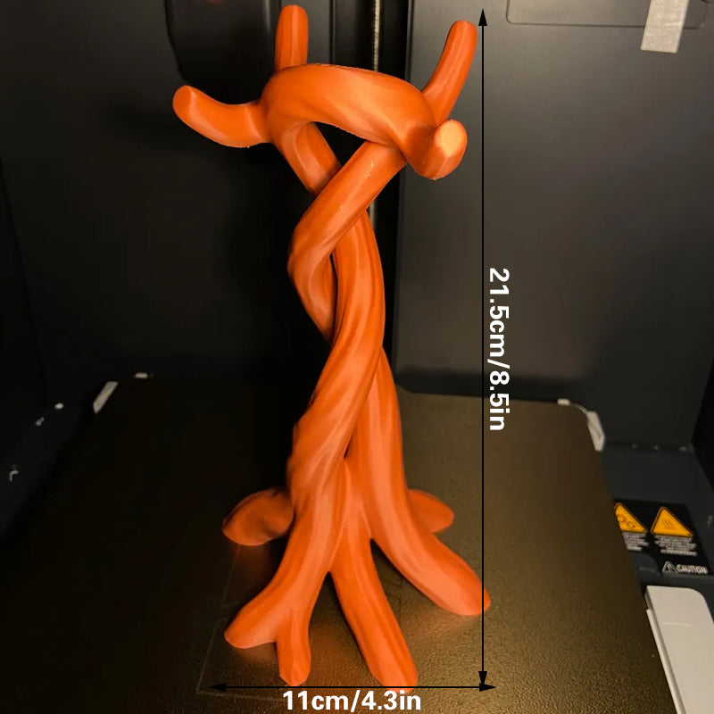 3D-printed modern headphone stand, compatible with various headphones (gaming headsets, Bluetooth headsets, etc.) Orange