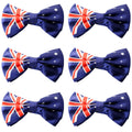 6x Australian Flag Bow Tie – Patriotic Accessory Australia Day