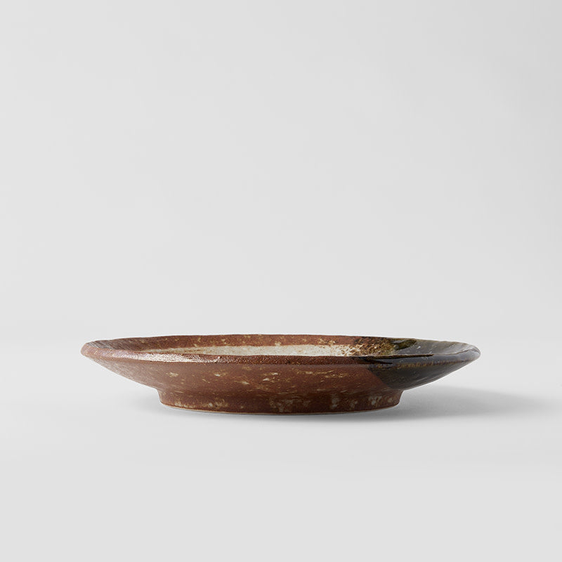 Dinner Plate 24.3cm Brick Zen Brush Glaze