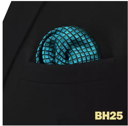 Colorful Mens Pocket Square Multicolor Dot Paisley Classic Wedding Silk Handkerchief Business Jacquard Hanky