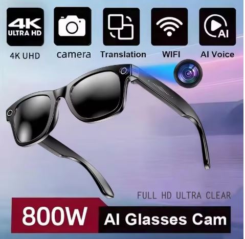 AI Smart Camera Glasses – Photo Video Recording Translation Sunglasses
