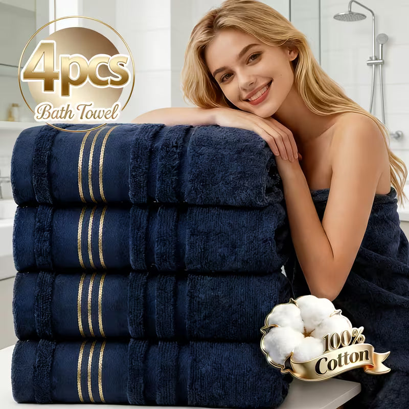 4pack Egyptian cotton towel set by Anfora