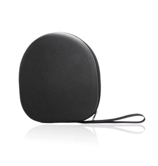 Headphone Carrying Case Shockproof Headset Pouch Capacity Handheld Earphone Container Company Travel Supplies Black