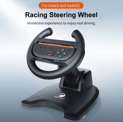 HONCAM Racing Wheel Stand for Switch/Switch 2 Joy-Con – Suction Base