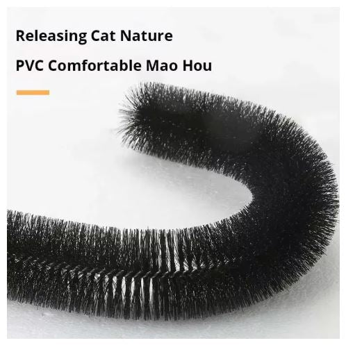 Cat Toy Arch Self Groome Pamper Feline with A Massage Grooming Rubbing Brush with Scratching Pad Toy for Cats Interactive Toys