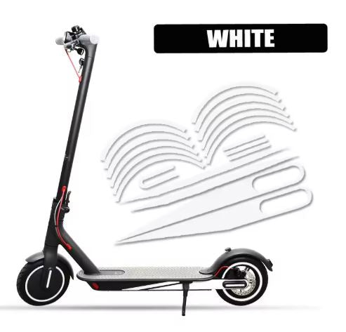 Reflective Scooter Safety Stickers – Waterproof Night Riding Decals
