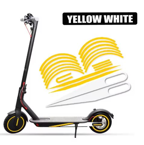 Reflective Scooter Safety Stickers – Waterproof Night Riding Decals