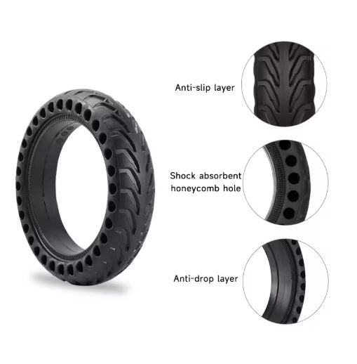 8.5" Solid Honeycomb Tire – Electric Scooter Shock Absorber Wheel
