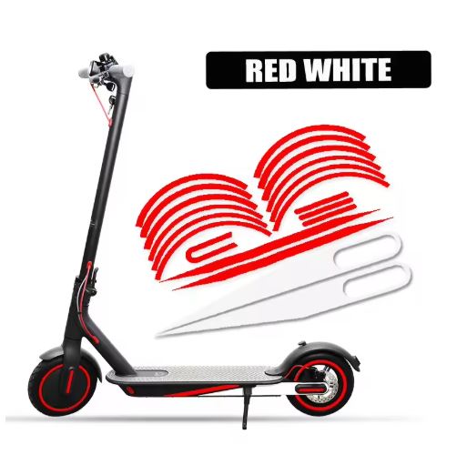 Reflective Scooter Safety Stickers – Waterproof Night Riding Decals