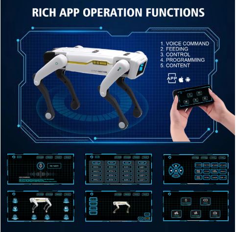 AI Robot Dog Toy – Voice Control, App Remote, Singing & Dancing