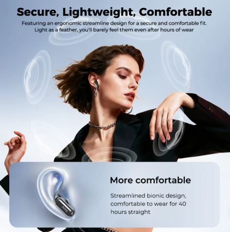 NE68 Wireless Bluetooth Earbuds – HD Sound, 30H Battery, 150 Languages