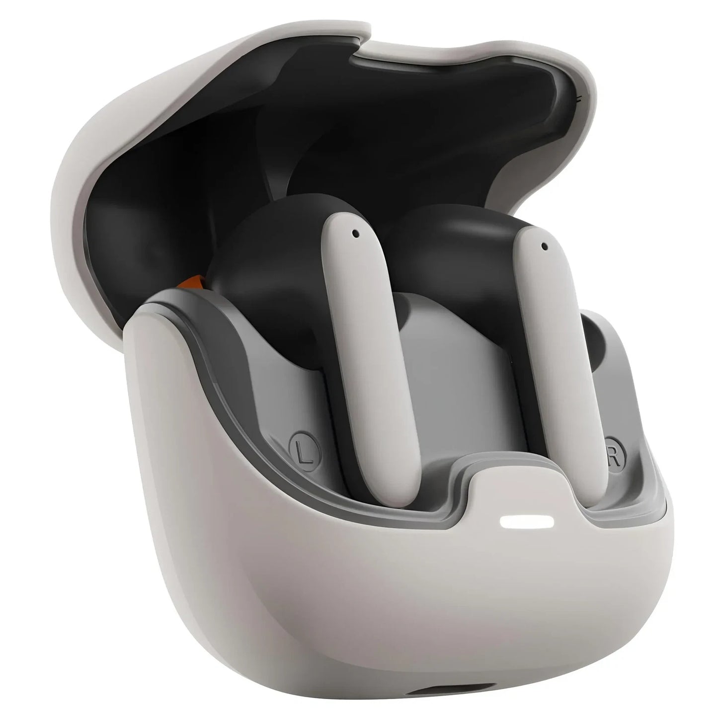 TWS Wireless Bluetooth Earphones Bluetooth 5.4 Ultra-Low Latency Dual Microphone- Off White