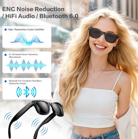 AI Smart Camera Glasses – Photo Video Recording Translation Sunglasses